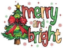 Load image into Gallery viewer, DTF Transfer – 11" Merry and Bright