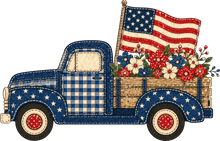Load image into Gallery viewer, DTF Transfer – USA Truck Multi Sizes (PA-TK001)