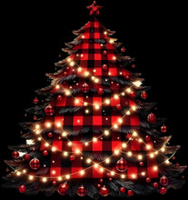 Load image into Gallery viewer, DTF Transfer – Plaid Tree Multi Sizes