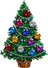 Load image into Gallery viewer, DTF Transfer – Rhinestone Tree Multi Sizes