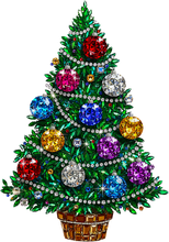 Load image into Gallery viewer, DTF Transfer – Rhinestone Tree Multi Sizes