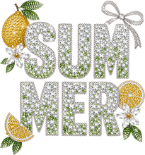Load image into Gallery viewer, DTF Transfer – Gem Summer Lemons Multi Sizes (SM-SC004)