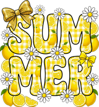 Load image into Gallery viewer, DTF Transfer – Summer Lemons Multi Sizes (SM-TX002)
