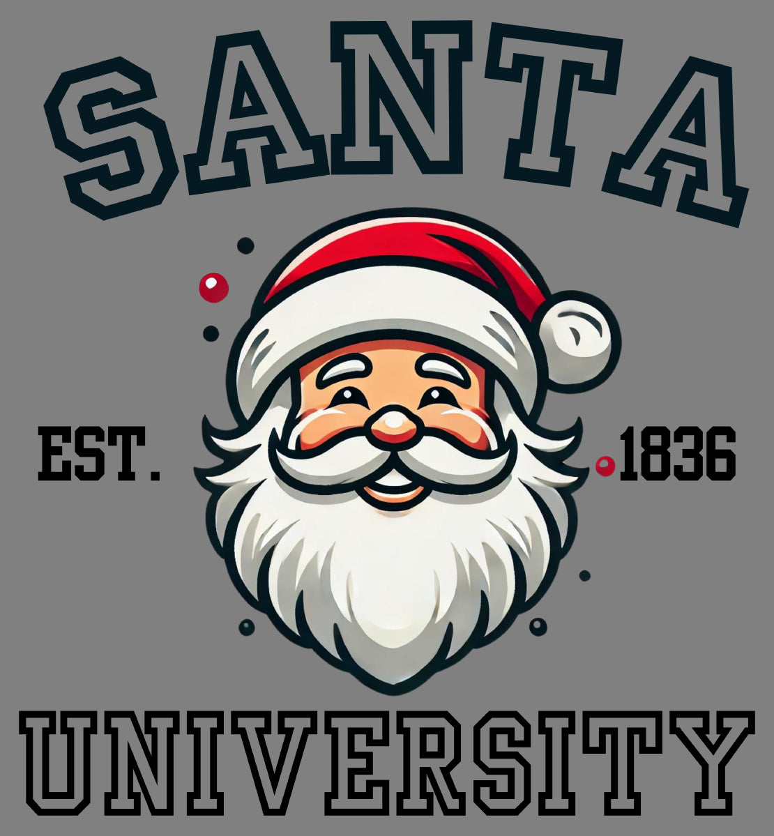 DTF Transfer – 11" Wide Santa University