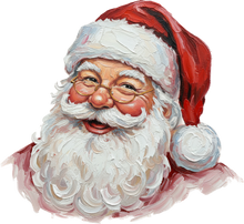 Load image into Gallery viewer, DTF Transfer –Vintage Santa Paint Multi Sizes
