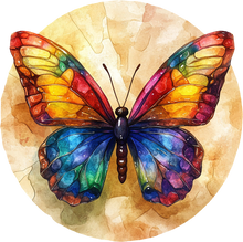 Load image into Gallery viewer, DTF Transfer – Butterfly Watercolor Multi Sizes (IN-BF001)
