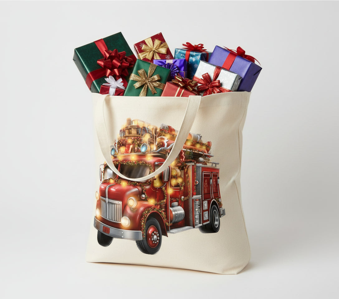 DTF Transfer –Christmas Fire Truck Multi Sizes