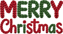 Load image into Gallery viewer, DTF Transfer – Yarn Merry Christmas Multi Sizes