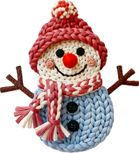 Load image into Gallery viewer, DTF Transfer – Yarn Snowman C Multi Sizes