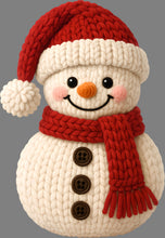 Load image into Gallery viewer, DTF Transfer – Yarn Snowman Y Multi Sizes
