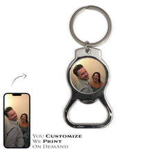 Load image into Gallery viewer, Keyring Bottle Opener Custom Printed