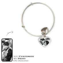 Load image into Gallery viewer, ADJUSTABLE CHARM BRACELET - HEART - Get Things Printed INC