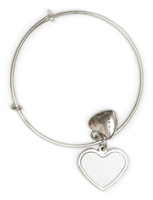 Load image into Gallery viewer, ADJUSTABLE CHARM BRACELET - HEART - Get Things Printed INC