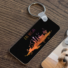 Load image into Gallery viewer, BILLBOARD KEYCHAIN - RECTANGLE - LAS VEGAS SKYLINE - Get Things Printed INC