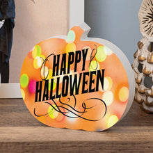 Load image into Gallery viewer, BLOCK SIGN - PUMPKIN - HAPPY HALLOWEEN - Get Things Printed INC