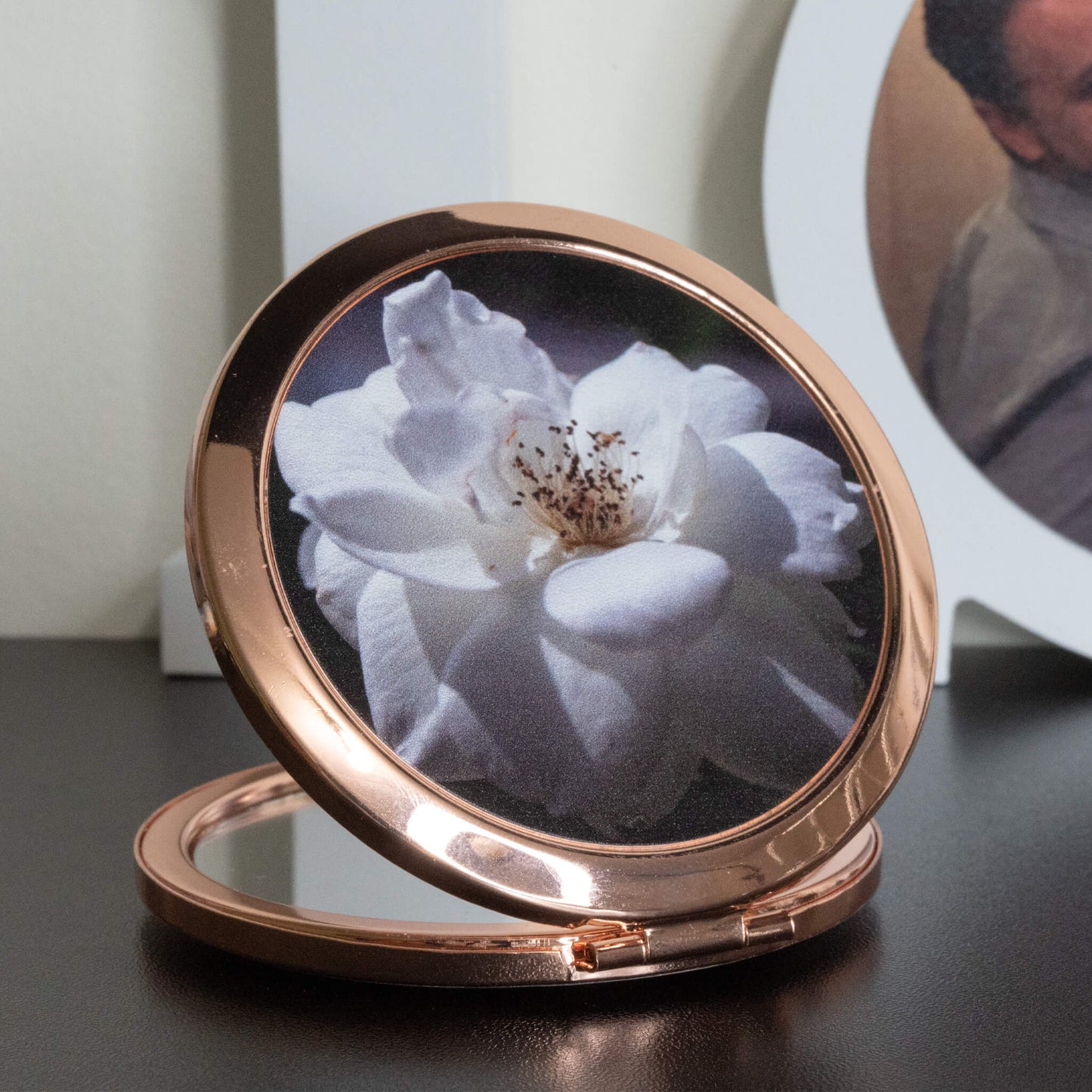 ROSE GOLD COSMETIC MIRROR - Get Things Printed INC