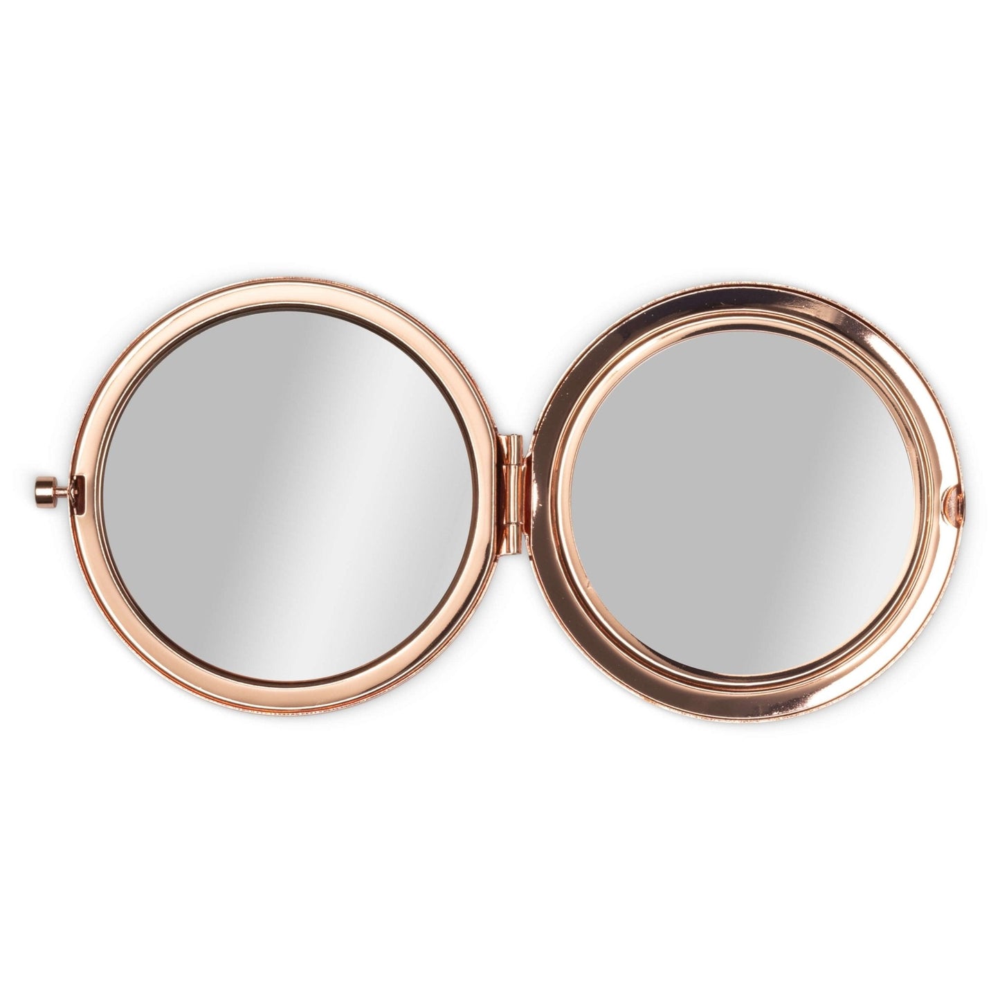 ROSE GOLD COSMETIC MIRROR - FLOWER PATTERN - Get Things Printed INC