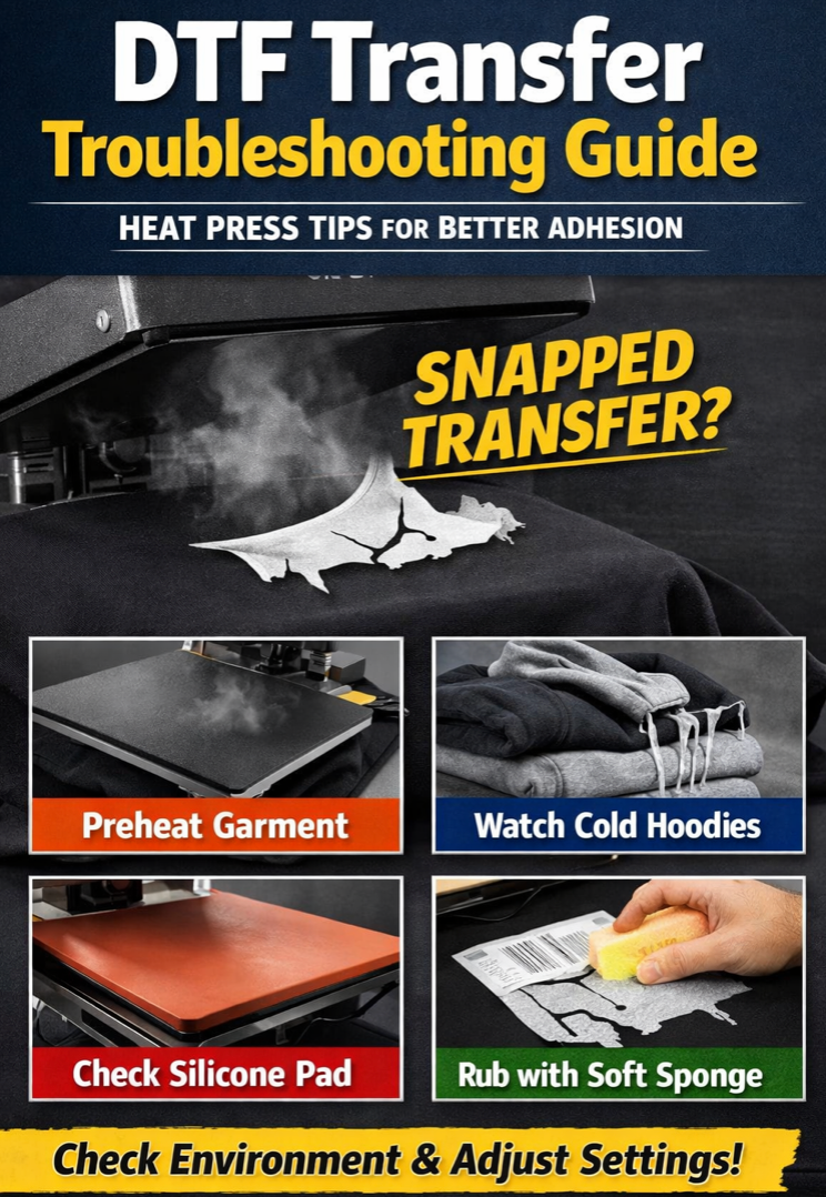 DTF Transfer Troubleshooting Cold Shops, Heat Press Pressure, and Environmental Factors
