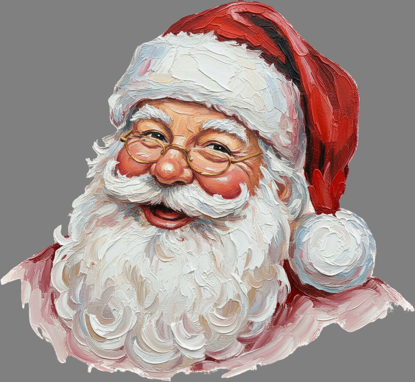 DTF Transfer –Vintage Santa Paint Multi Sizes