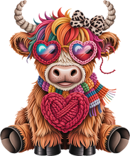 Load image into Gallery viewer, DTF Transfer – DM Funky Cow Multi Sizes
