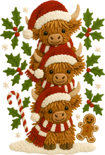 Load image into Gallery viewer, DTF Transfer – Yarn Stacked Cows Multi Sizes
