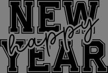 Load image into Gallery viewer, DTF Transfer – AA Happy New Year 11&quot;W
