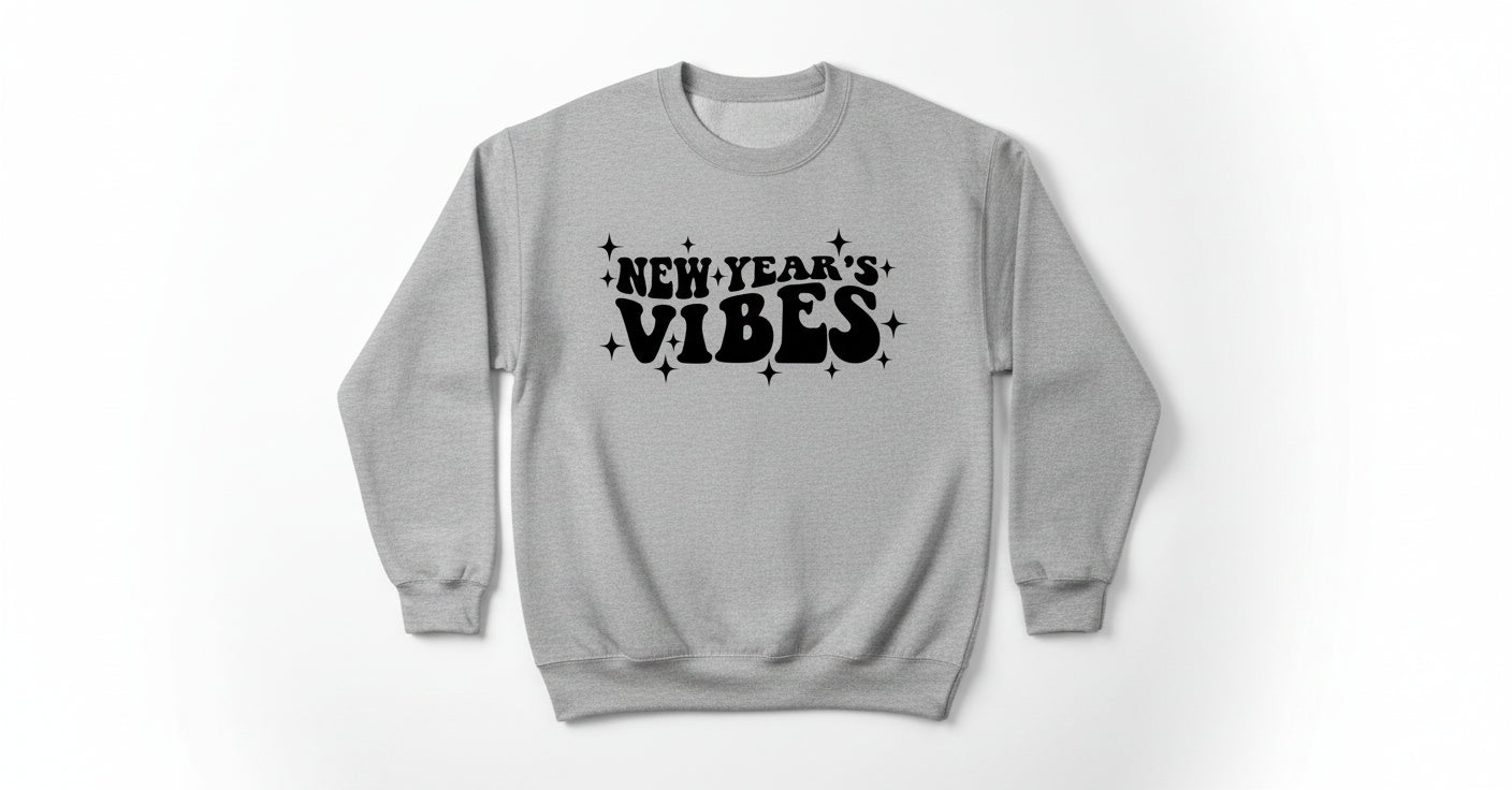 DTF Transfer – AB Happy New Year Vibes 11"W
