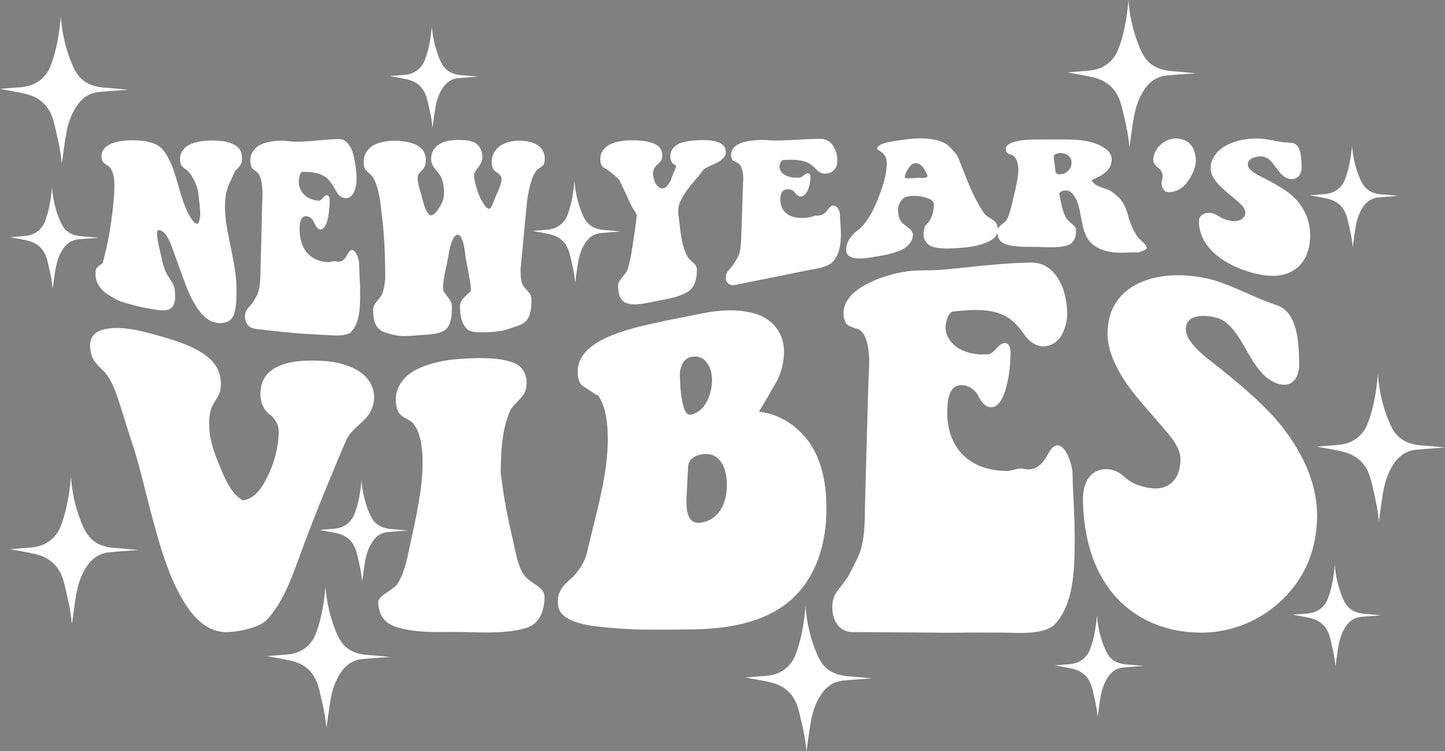 DTF Transfer – AB Happy New Year Vibes 11"W