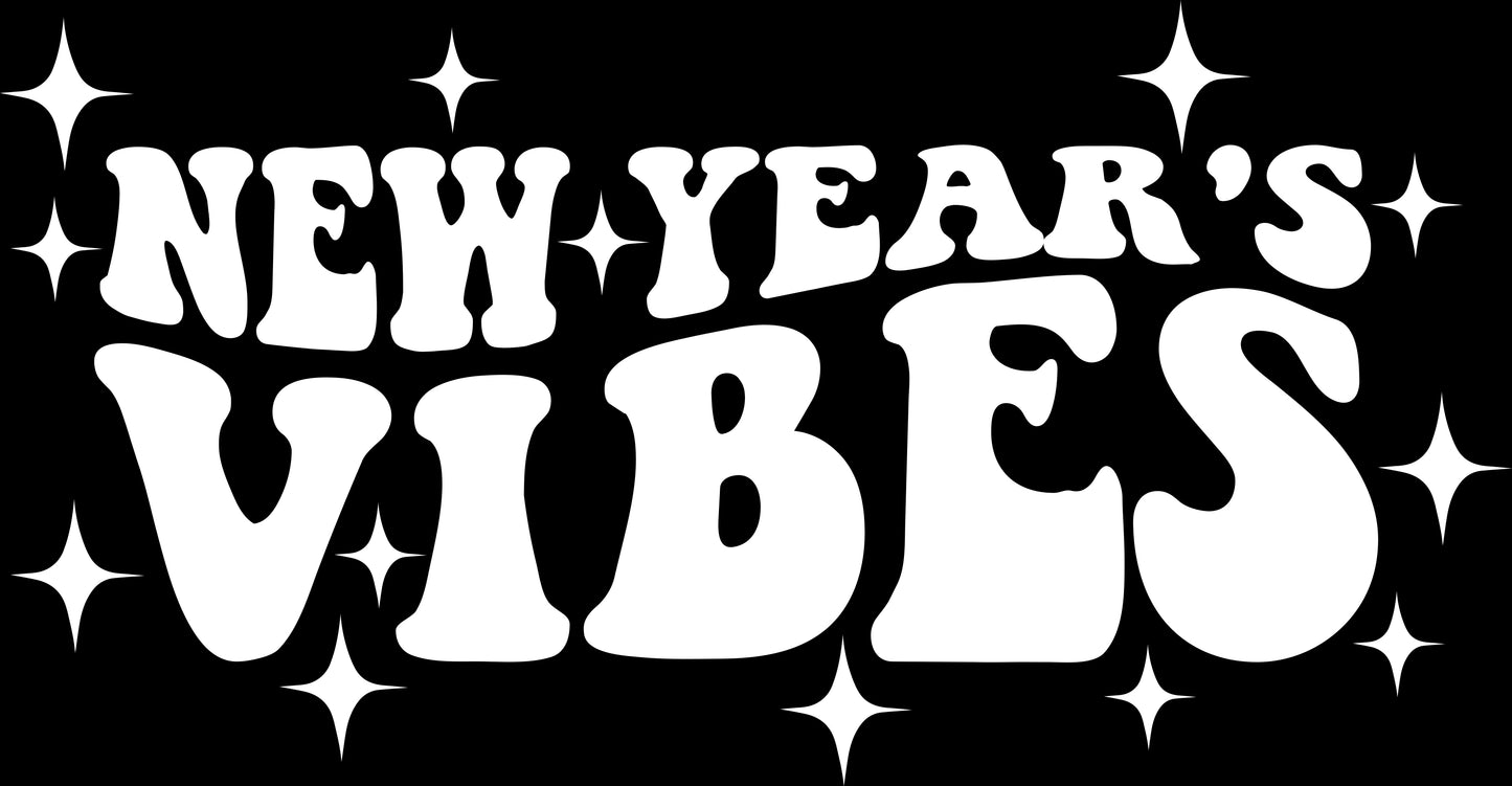 DTF Transfer – AB Happy New Year Vibes 11"W