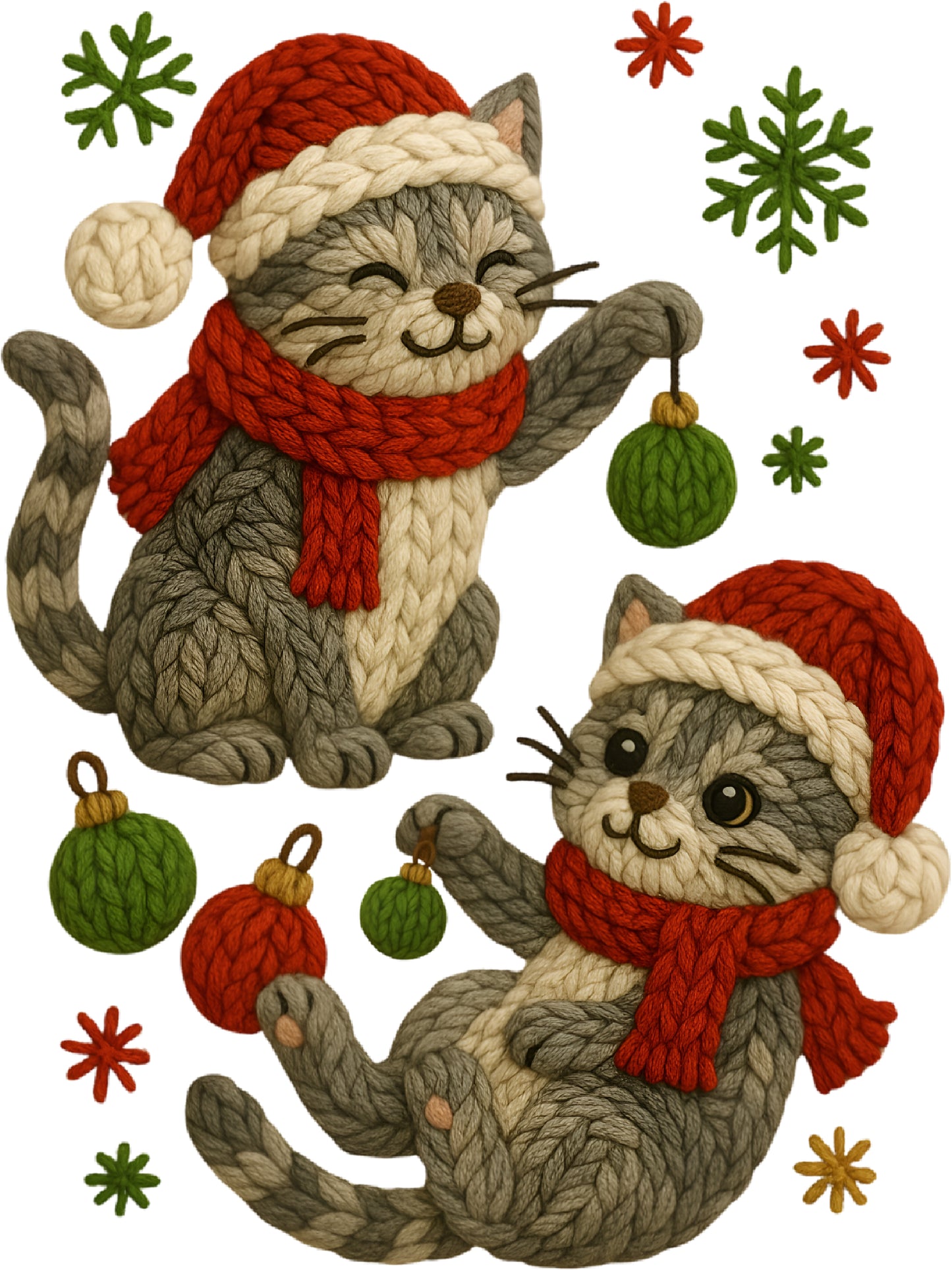 DTF Transfer – Yarn Cats Multi Sizes (CM-AN002)