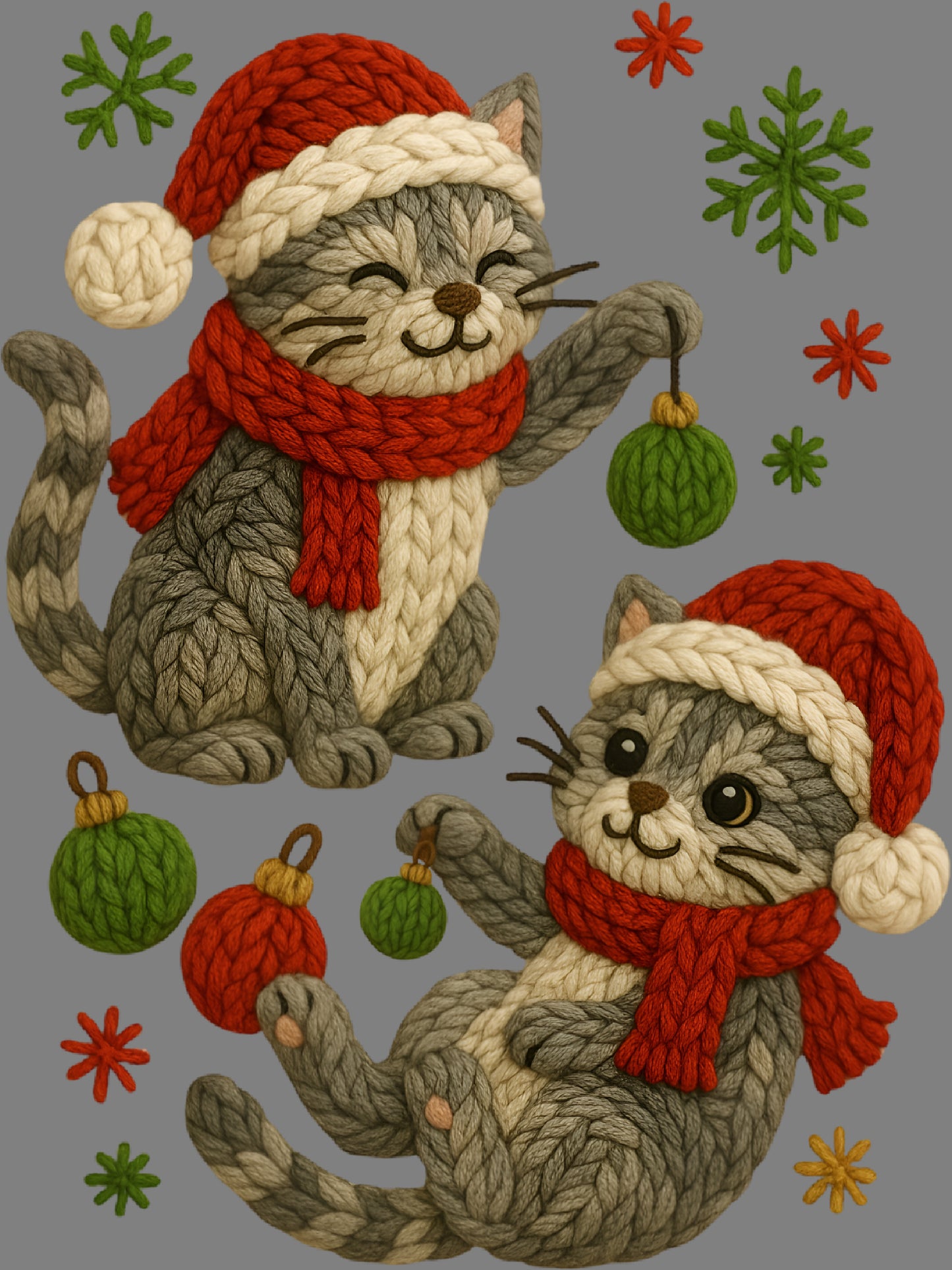 DTF Transfer – Yarn Cats Multi Sizes (CM-AN002)