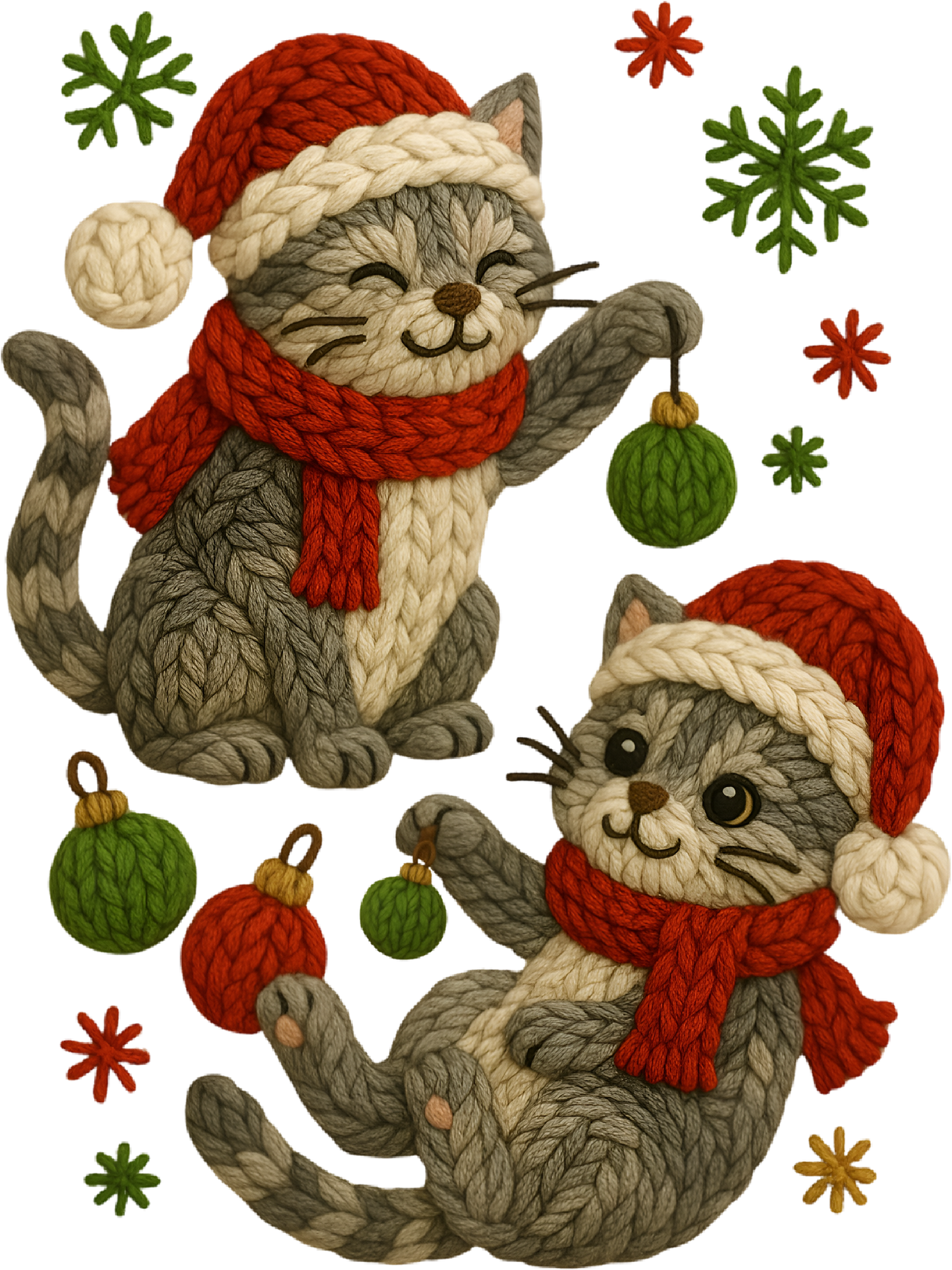 DTF Transfer – Yarn Cats Multi Sizes (CM-AN002)