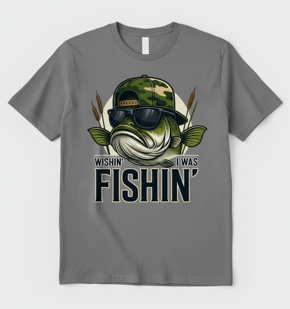 DTF Transfer – Wishin I was Fishin Multi Sizes (FI-SC003)