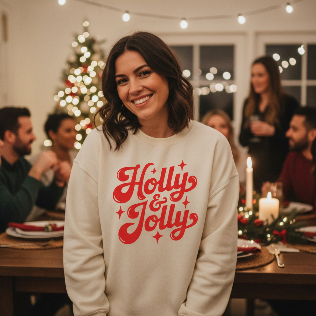 DTF Transfer – AG Holly Jolly Multi Sizes
