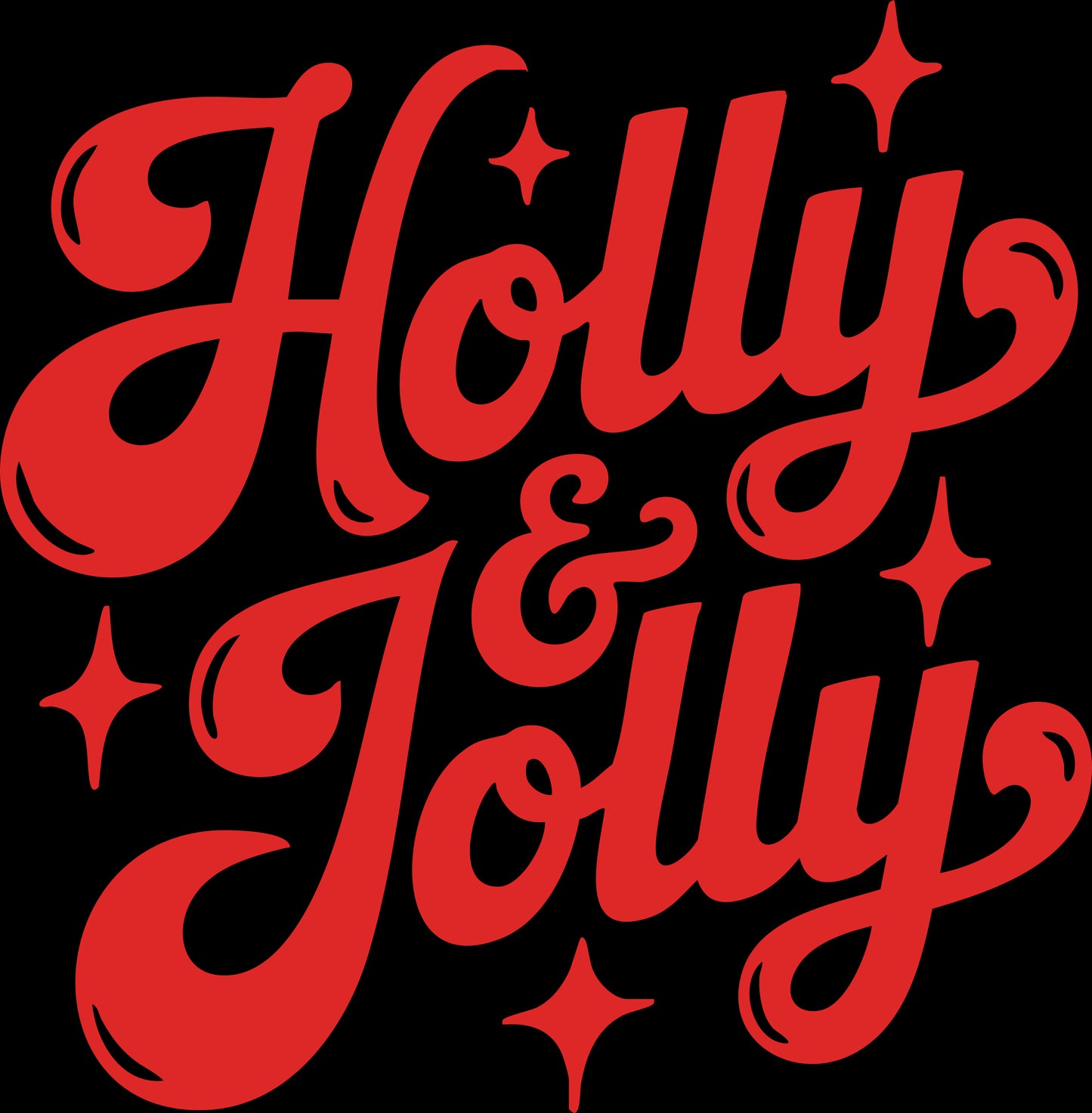 DTF Transfer – AG Holly Jolly Multi Sizes