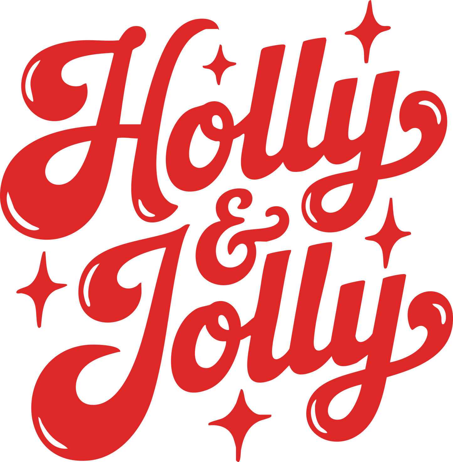 DTF Transfer – AG Holly Jolly Multi Sizes