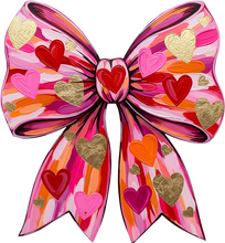 Load image into Gallery viewer, DTF Transfer – AG Paint Heart Bow Multi Sizes
