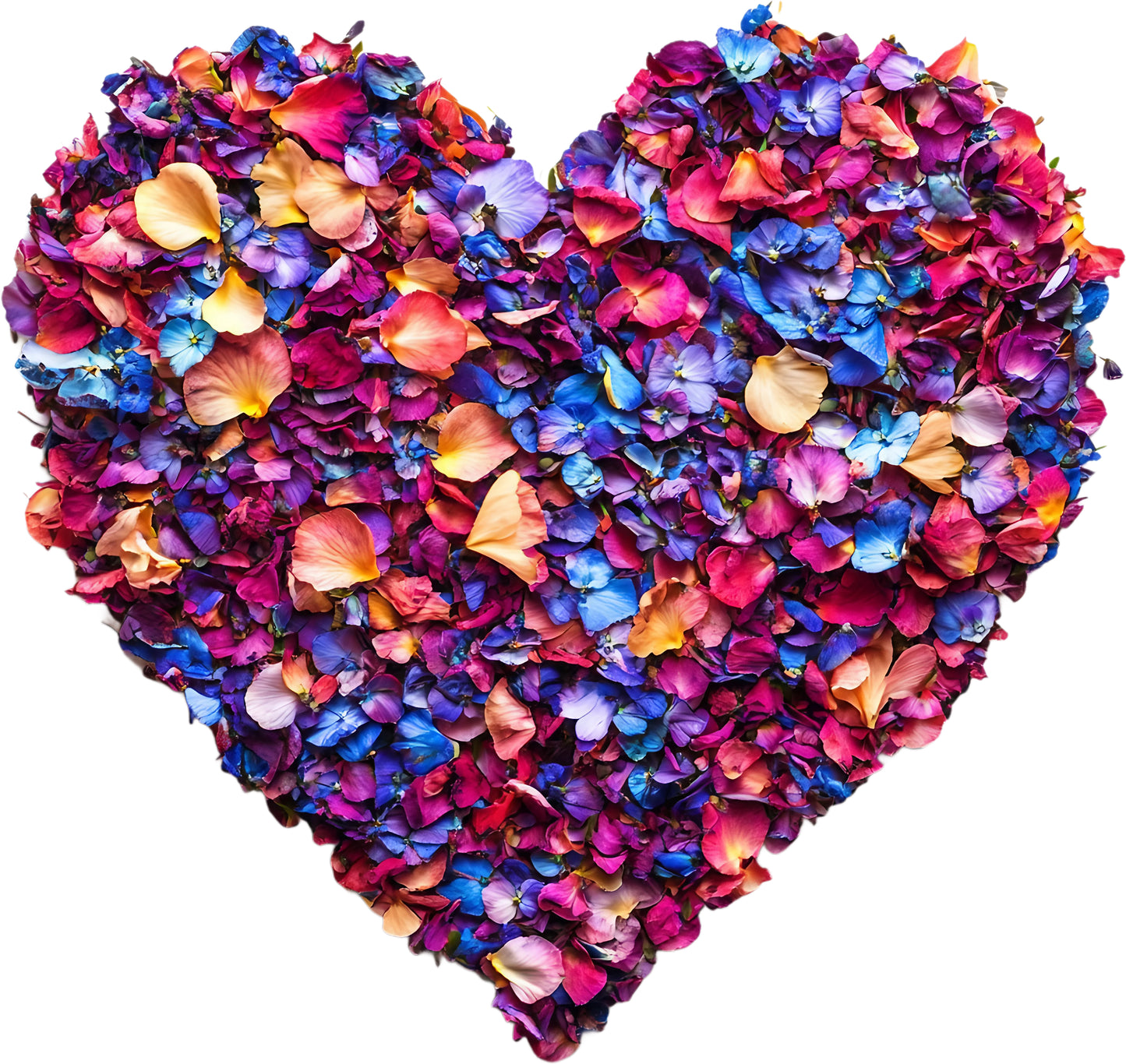 DTF Transfer – AH Flower Heart Multi Sizes