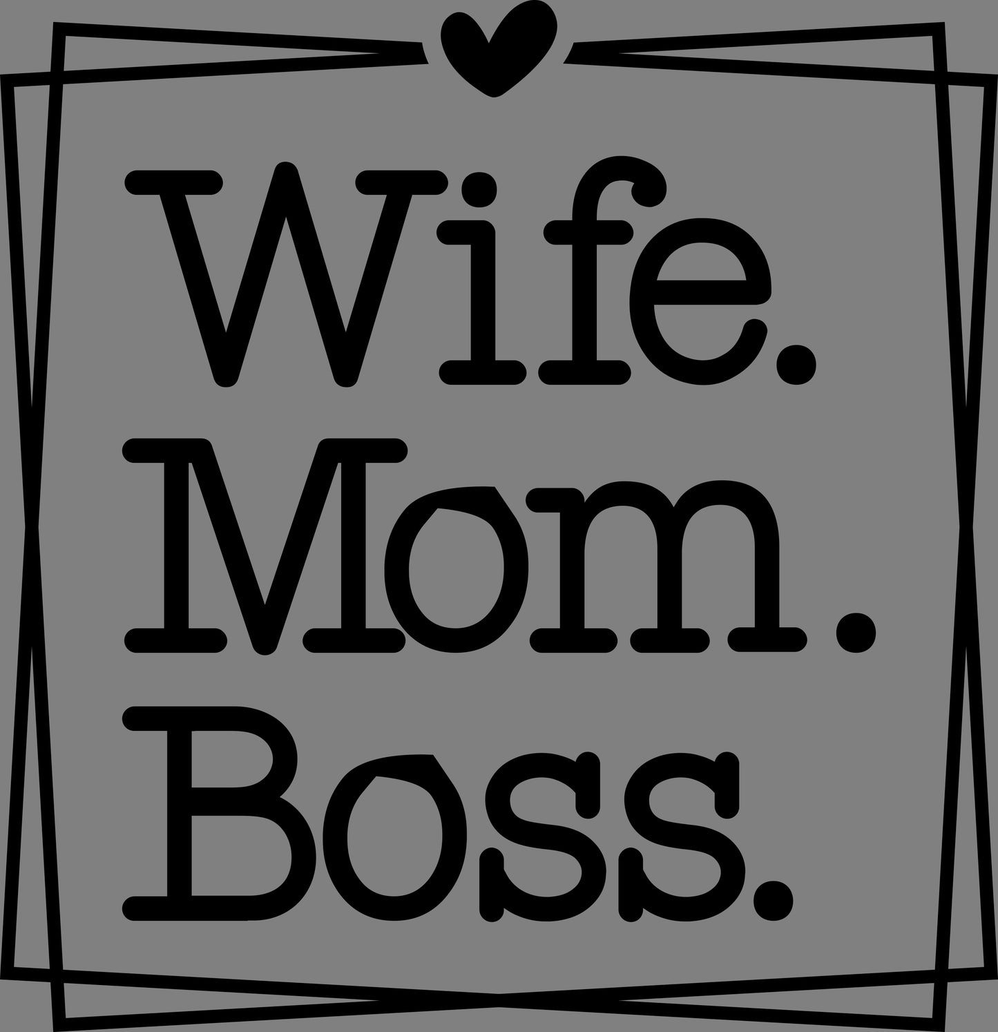 DTF Transfer – AK Wife Mom Boss 10.6"W