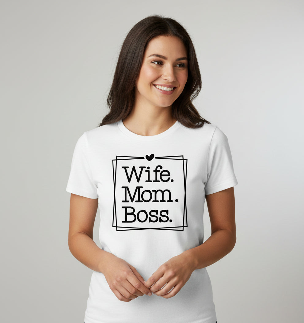 DTF Transfer – AK Wife Mom Boss 10.6"W