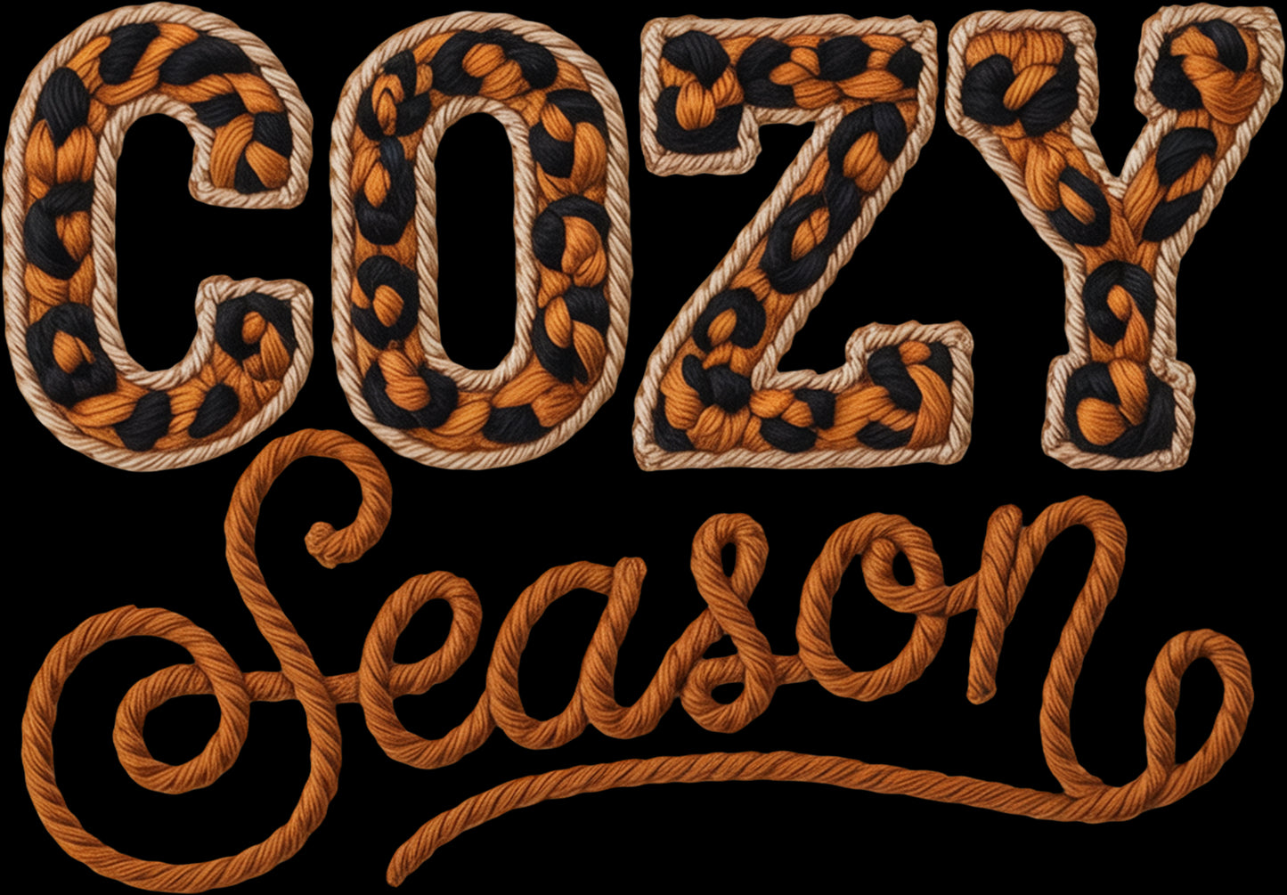 DTF Transfer –AM Cozy Season Multi Sizes