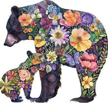Load image into Gallery viewer, DTF Transfer – Floral Bear Head Multi Sizes (AN-BR003)
