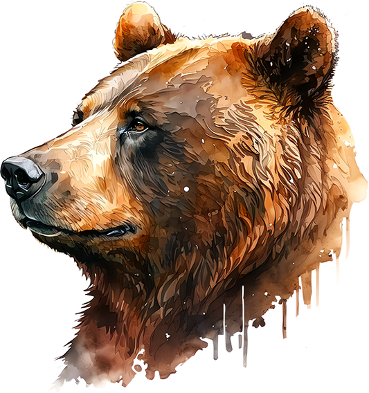 DTF Transfer – Bear Head Multi Sizes (AN-BR004)