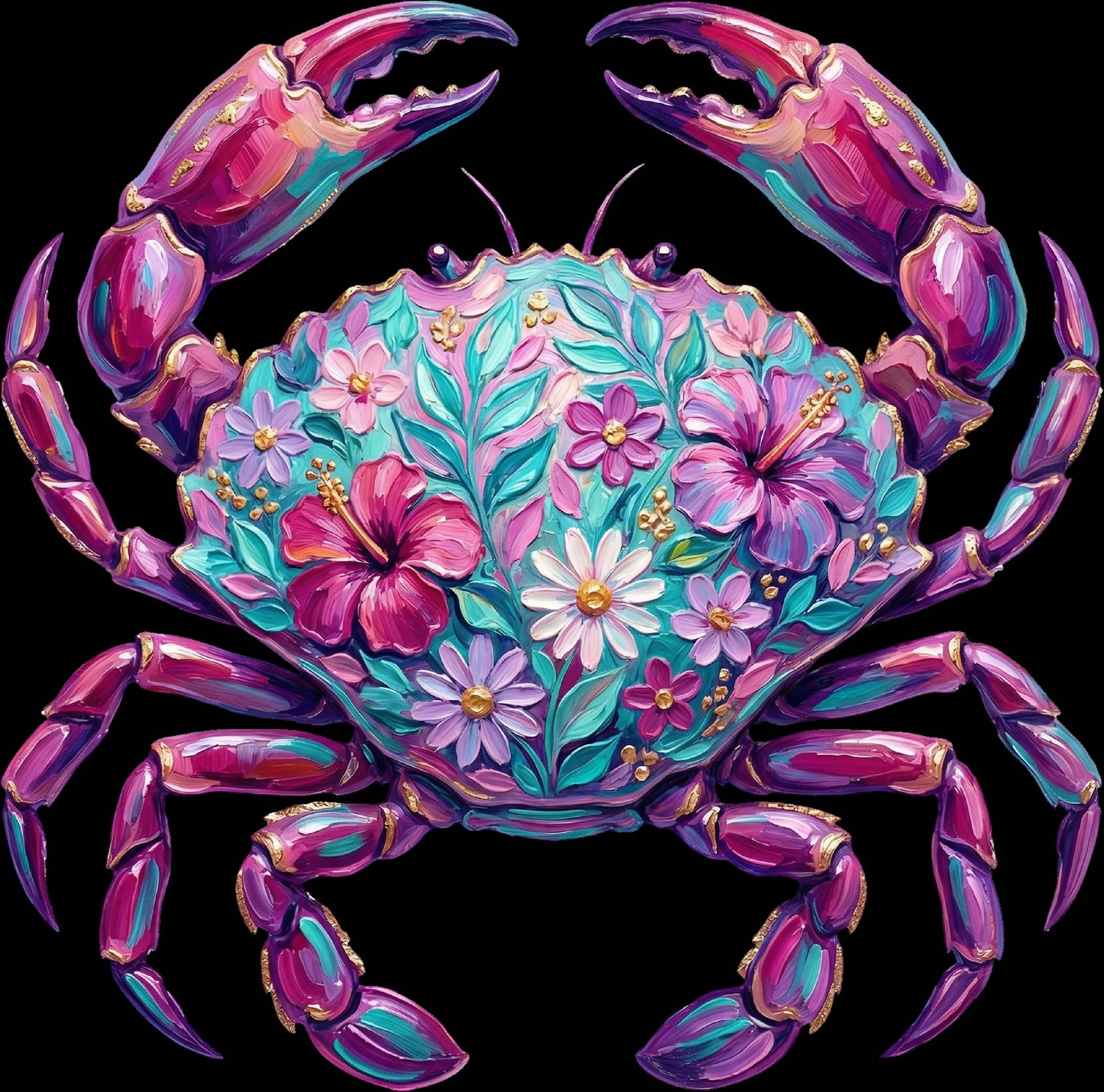 DTF Transfer – Crab Paint Multi Sizes (AN-CB001)