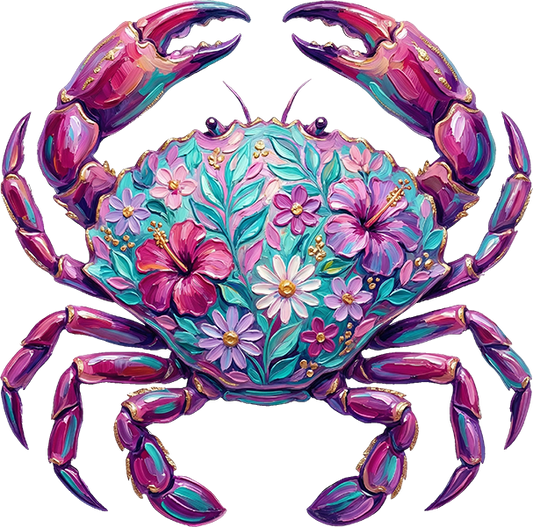 DTF Transfer – Crab Paint Multi Sizes (AN-CB001)
