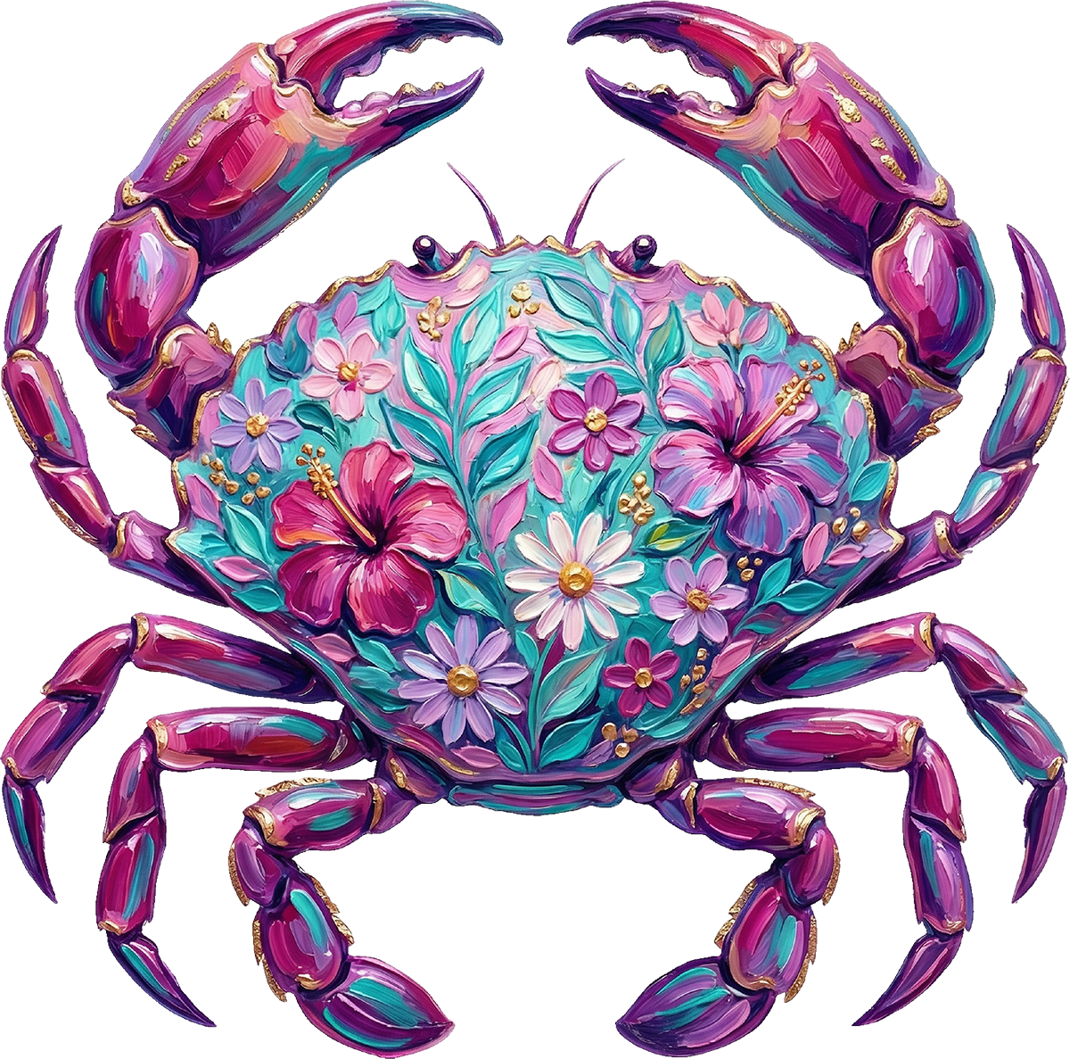 DTF Transfer – Crab Paint Multi Sizes (AN-CB001)