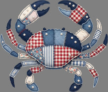 Load image into Gallery viewer, DTF Transfer – Crab Patchwork Multi Sizes (AN-CB002)
