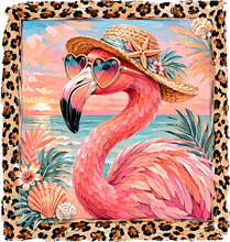 Load image into Gallery viewer, DTF Transfer – Leopard Flamingo Multi Sizes (AN-FL001)
