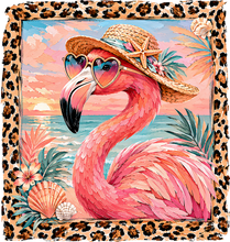 Load image into Gallery viewer, DTF Transfer – Leopard Flamingo Multi Sizes (AN-FL001)
