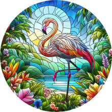 Load image into Gallery viewer, DTF Transfer – Flamingo Glass Multi Sizes (AN-FL002)

